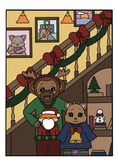 Christmas Sweater Colouring Page